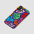 Front view of Colorful Funny Face Case. Multi-colored collage of humorous faces on impact-resistant silicone.