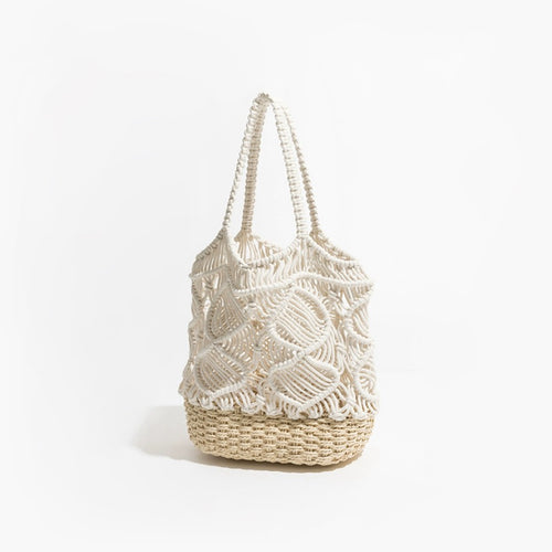 Spiral Pattern Hollow Crochet Bag