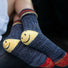 Chaussettes tricotées souriantes