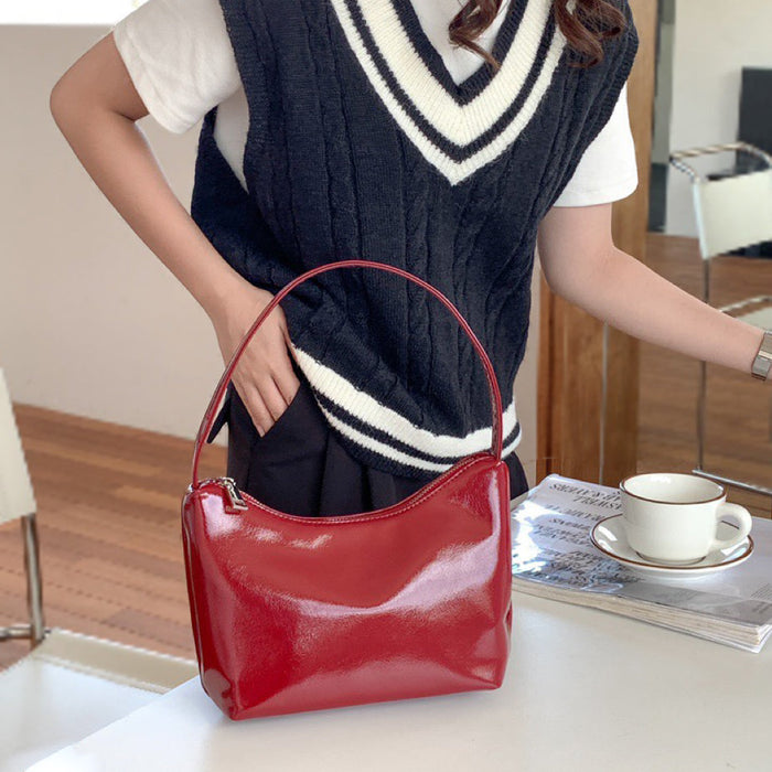 Bright Patent Leather Shoulder Bag