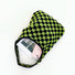 Medium Size Checkered Knitted Shoulder Bag