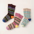 Plush striped socks