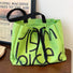 Bold Letter Canvas Tote Bag