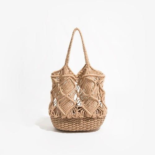 Spiral Pattern Hollow Crochet Bag