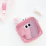 Pink Googly Eyes cube mesh pouch with items visible inside; see-through zip bag for gym or weekend trips.
