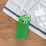 Folded view of Googly Eyes Hollow Water Bottle Bag in green, easy for commuting and weekends.