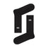 Folded view of Googly Eyes Socks in black, ideal for workouts and commuting.