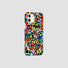 Front view of Graffiti Line Case. Features raw urban line-art motif on a flexible durable silicone frame.