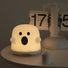 Close-up of Halloween Ghost Lamp with surprise  face , suitable for  festive atmosphere and everyday use.