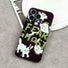 Front view of Halloween Ghost Case. Minimalist charming ghost graphic on impact-resistant base.