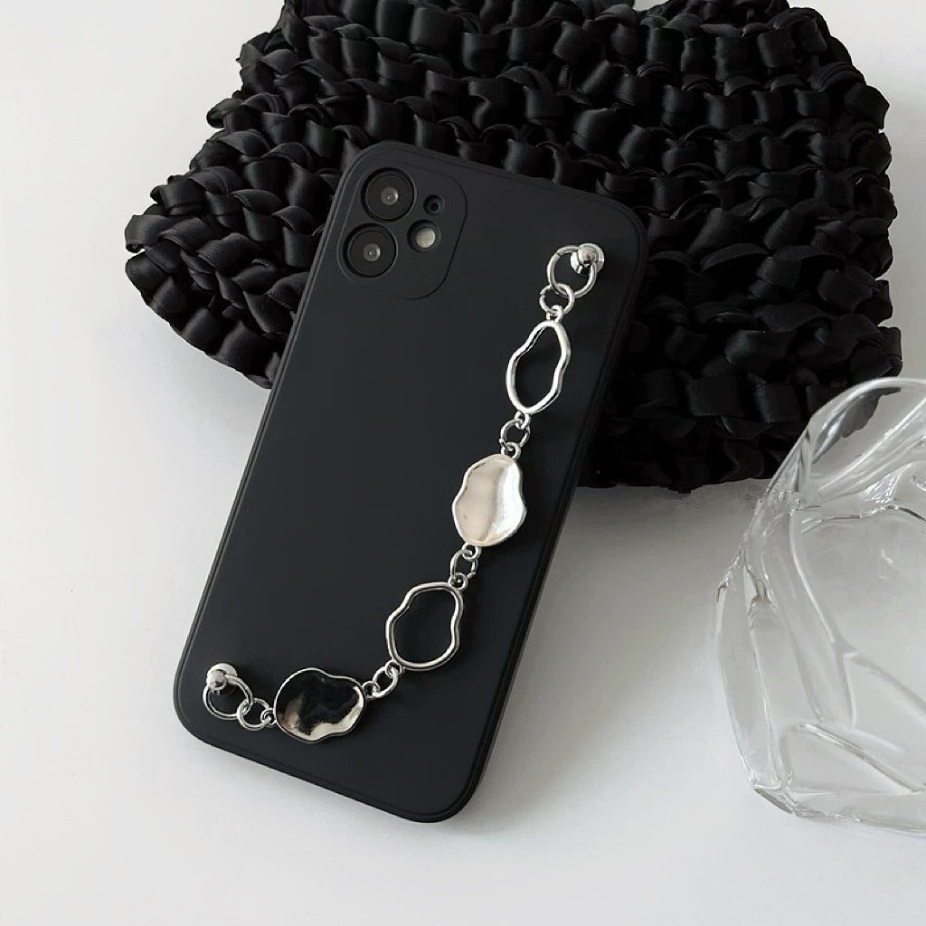 Irregular Metal Chain Phone Case | DEHOME