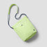 Front view of the Breezy Trail Bag in lime green, featuring a clean silhouette and snap closure.