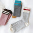 Folded view of  three colos of London Time Knitted Socks, ideal for workouts and commuting.