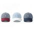 Three Mash Up Stripe C Caps in red, light blue, and navy with pinstripes, ideal for sporty urban streetwear.