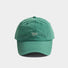 Front view of green Nice Ultralight Quick Dry Cap, showcasing a flexible brim and sweat-wicking properties.