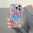 Model holding Pastel Gradient Quilted Case. Soft cushioned texture with a soothing colorful finish.