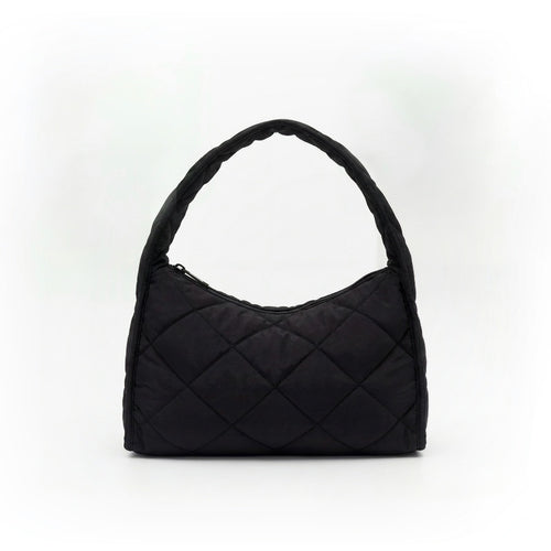 Puffy Argyle Quilted Hobo Bag | DEHOME
