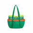 Folded view of Quick Drying Mesh Beach Bag in green, easy for commuting and weekends.