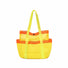 Close-up of Quick Drying Mesh Beach Bag in yellow, easy for commuting and weekends.