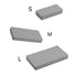 Folded view of grey Slots Makeup Holder in different sizes.