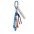 Close-up of Tassel Strings Bag Charm in blue, ideal for travel and daily use.