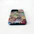 Front view of Whimsy Fusion Case. Artistic blend of colorful motifs on soft premium silicone.