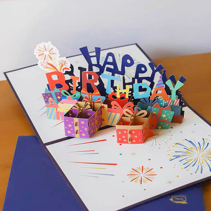 Fireworks Birthday Card