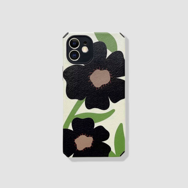 Black Flower Phone case