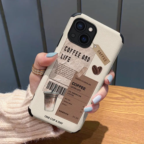 Cas de téléphone d'amateur de café