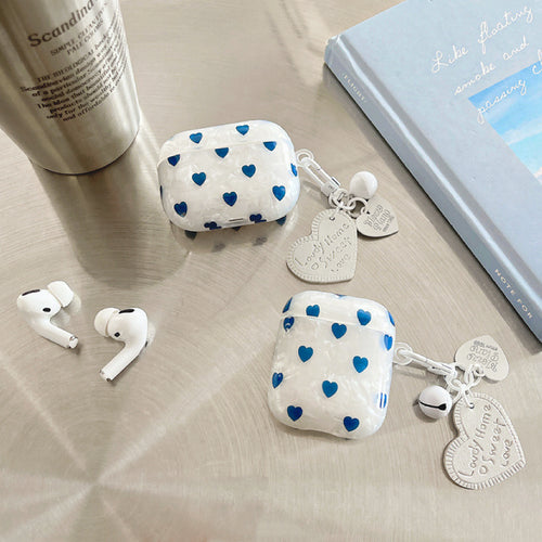 Blue Love AirPods case cover