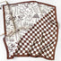 Foulard carré à double motif à carreaux