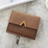 small wallet with nubuck leather flap