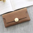 long wallet with nubuck leather flap