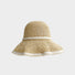 cappello di paglia ripiegabile in madreperla
