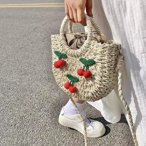 Kirsche Rattan Strohsack