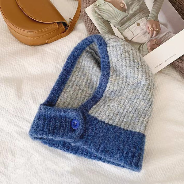 Bonnet cagoule tricoté épais