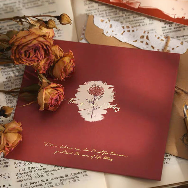 Rose Poetry Greeting Card