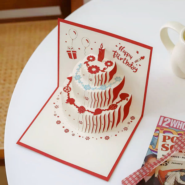 Layered Cake Birthday Card