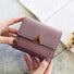 small wallet with nubuck leather flap