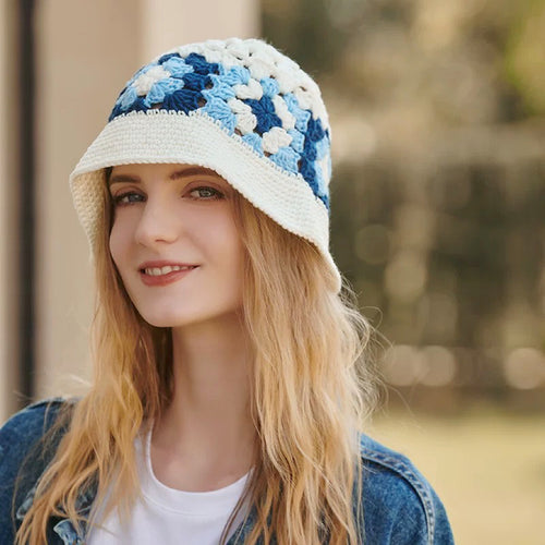 Blue Crochet Hat