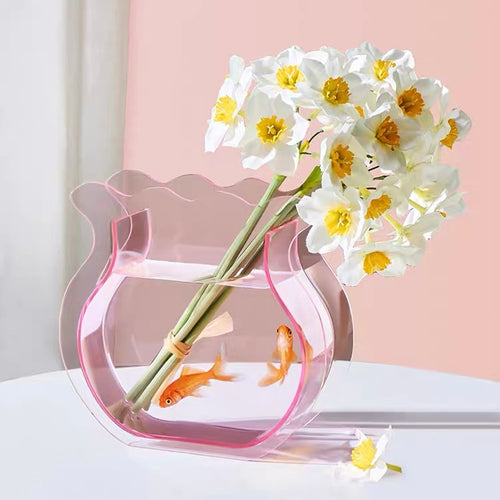 Vase à fleurs en queue de poisson