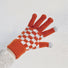 karierte Telefinger-Handschuhe