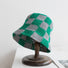 checkerboard bucket hat