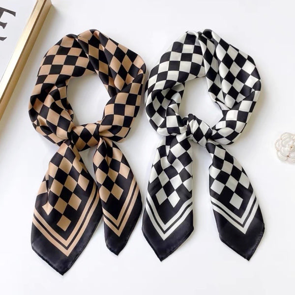 Checkerboard Square Scarf