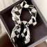 Checkered Double Pattern Square Scarf