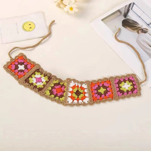 Floral Crochet Hairband