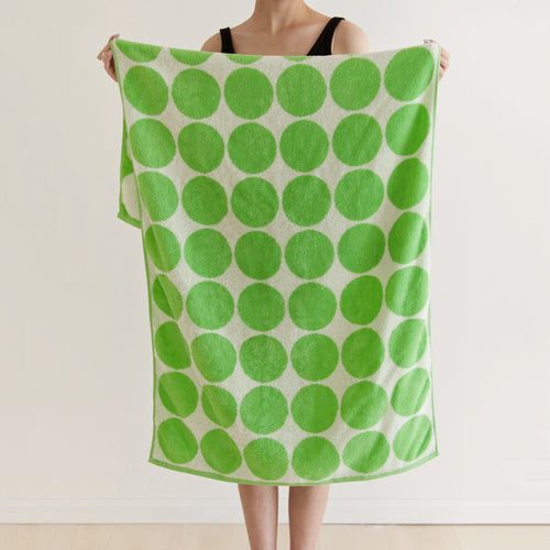 Green Face Towel / Bath Towel