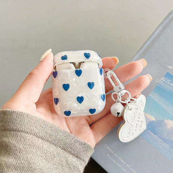 Blue Love AirPods case cover