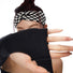 Angled view of Checkered Twist Headband in black, easy for workdays and special occasions.