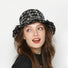 Tweed Black Bucket Hat